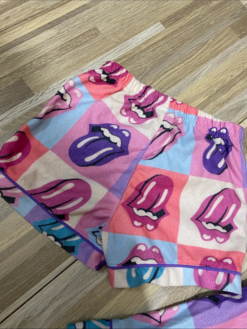 THE ROLLING STONES 2 piece pajama set size kids girls extra small 4/5